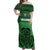 Custom Ireland Football Off Shoulder Maxi Dress Celtic Knot with Shamrock