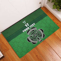 Custom Ireland Football Rubber Doormat Celtic Knot with Shamrock