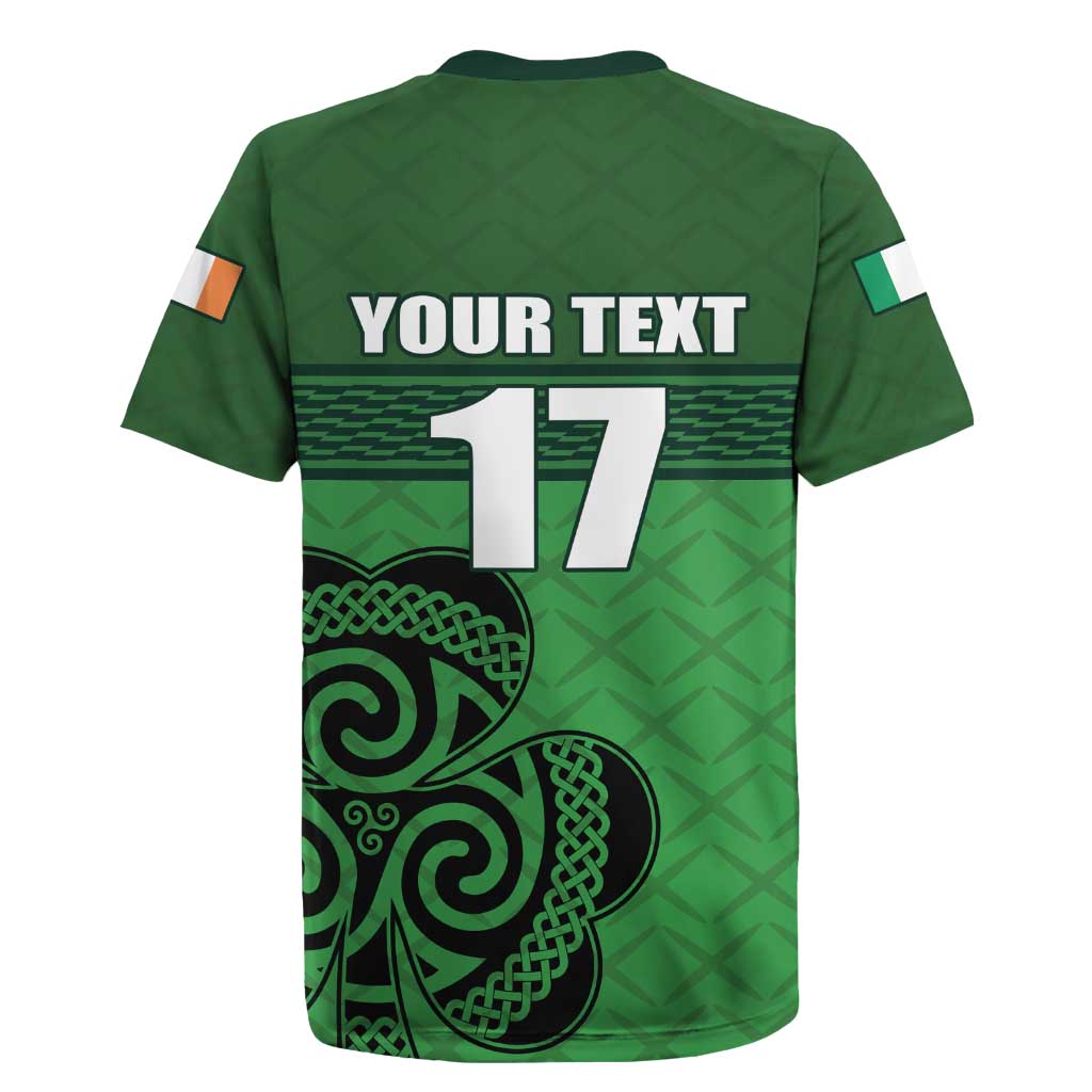Custom Ireland Football Rugby Jersey Celtic Knot with Shamrock
