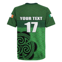 Custom Ireland Football Rugby Jersey Celtic Knot with Shamrock