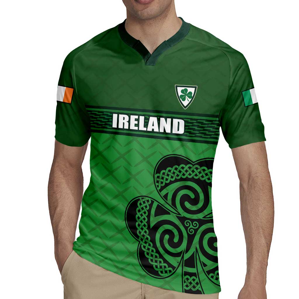 Custom Ireland Football Rugby Jersey Celtic Knot with Shamrock