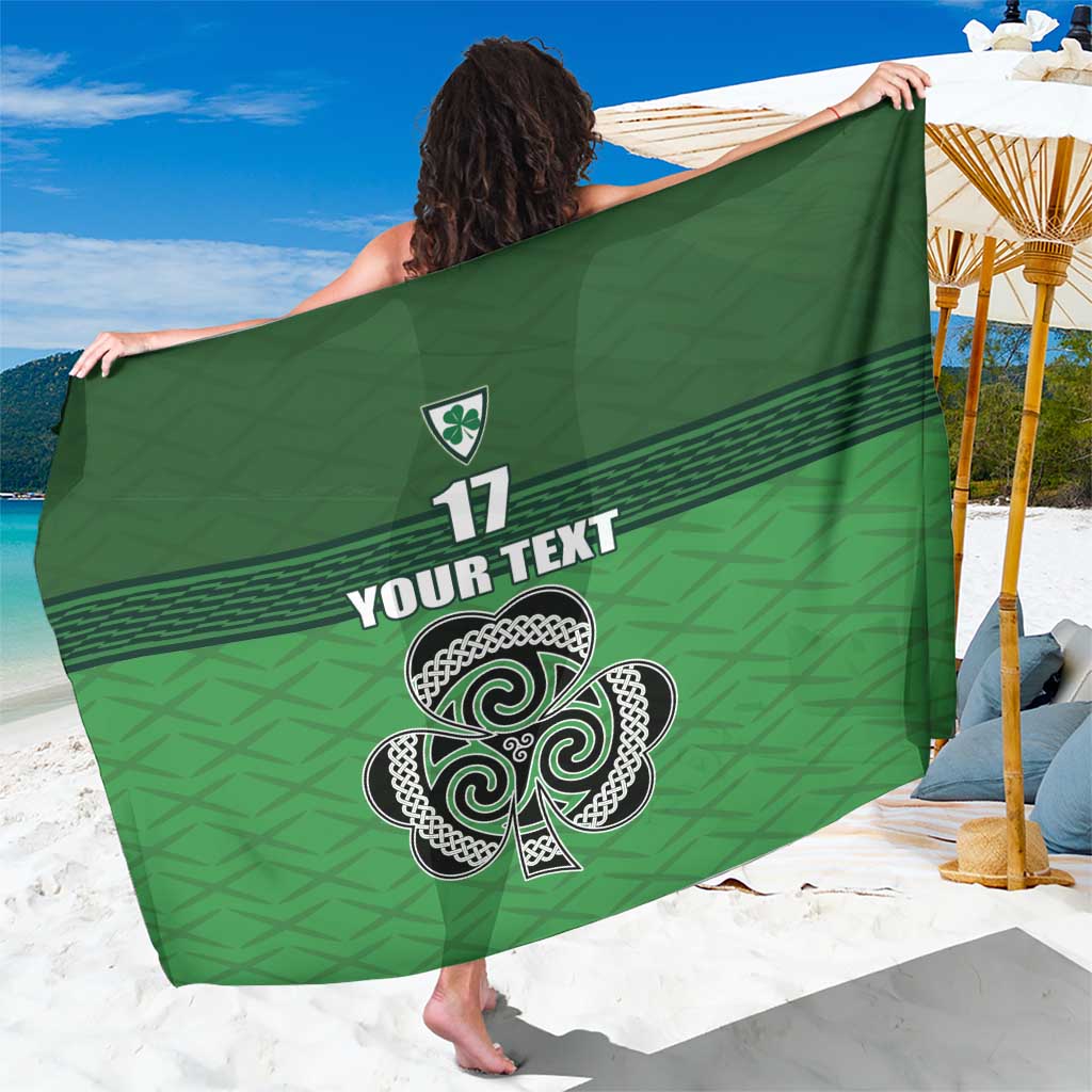 Custom Ireland Football Sarong Celtic Knot with Shamrock