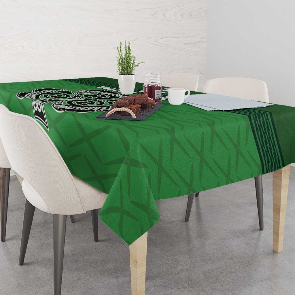 Custom Ireland Football Tablecloth Celtic Knot with Shamrock