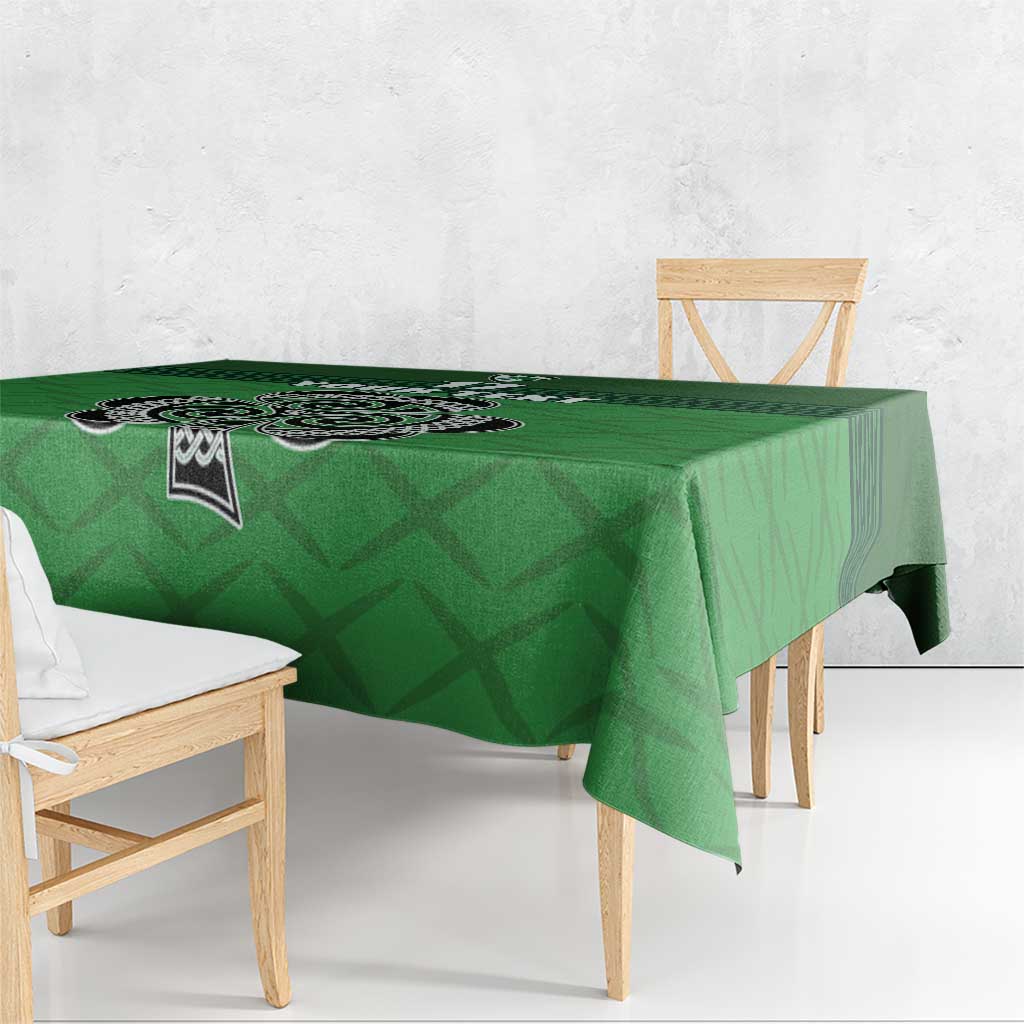 Custom Ireland Football Tablecloth Celtic Knot with Shamrock