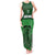 Custom Ireland Football Tank Maxi Dress Celtic Knot with Shamrock