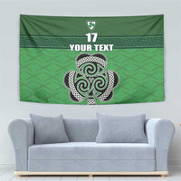 Custom Ireland Football Tapestry Celtic Knot with Shamrock