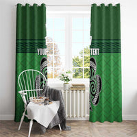Custom Ireland Football Window Curtain Celtic Knot with Shamrock