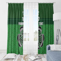 Custom Ireland Football Window Curtain Celtic Knot with Shamrock