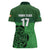 Custom Ireland Football Women Polo Shirt Celtic Knot with Shamrock