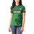 Custom Ireland Football Women Polo Shirt Celtic Knot with Shamrock