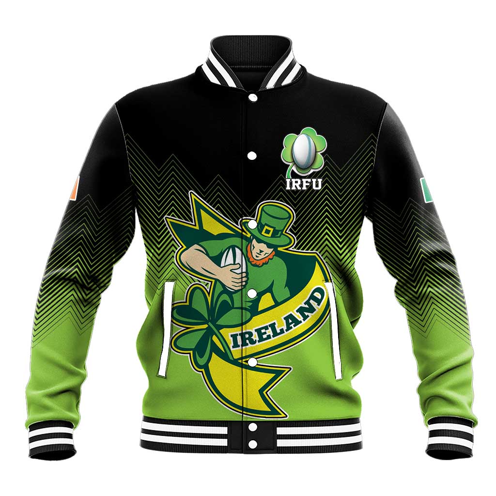Custom Ireland Rugby Go Champions Baseball Jacket Irish Shamrock