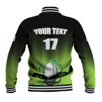 Custom Ireland Rugby Go Champions Baseball Jacket Irish Shamrock