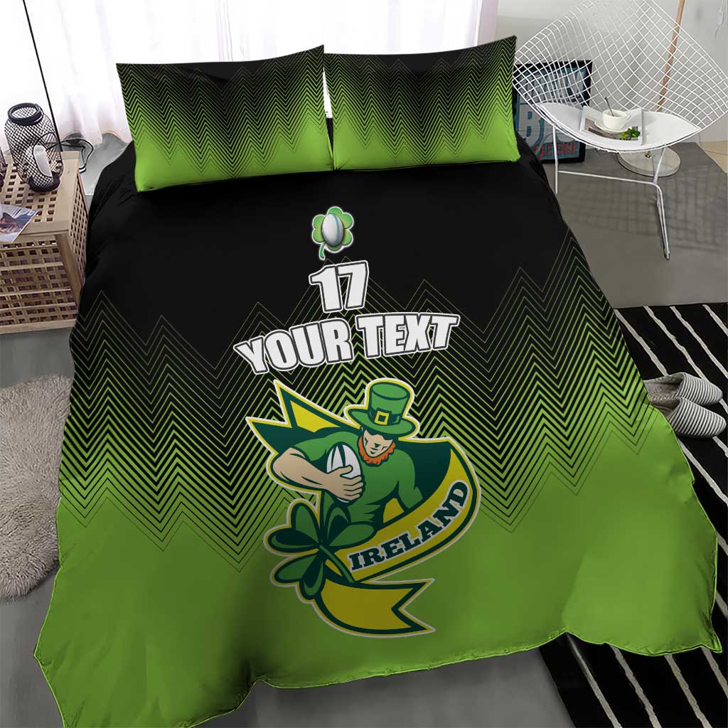 Custom Ireland Rugby Go Champions Bedding Set Irish Shamrock