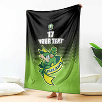 Custom Ireland Rugby Go Champions Blanket Irish Shamrock