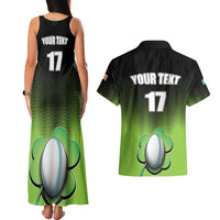 Custom Ireland Rugby Go Champions Couples Matching Tank Maxi Dress and Hawaiian Shirt Irish Shamrock