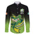 Custom Ireland Rugby Go Champions Family Matching Short Sleeve Bodycon Dress and Hawaiian Shirt Irish Shamrock