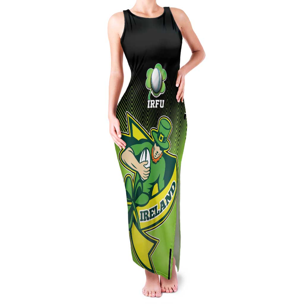 Custom Ireland Rugby Go Champions Family Matching Tank Maxi Dress and Hawaiian Shirt Irish Shamrock