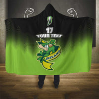 Custom Ireland Rugby Go Champions Hooded Blanket Irish Shamrock