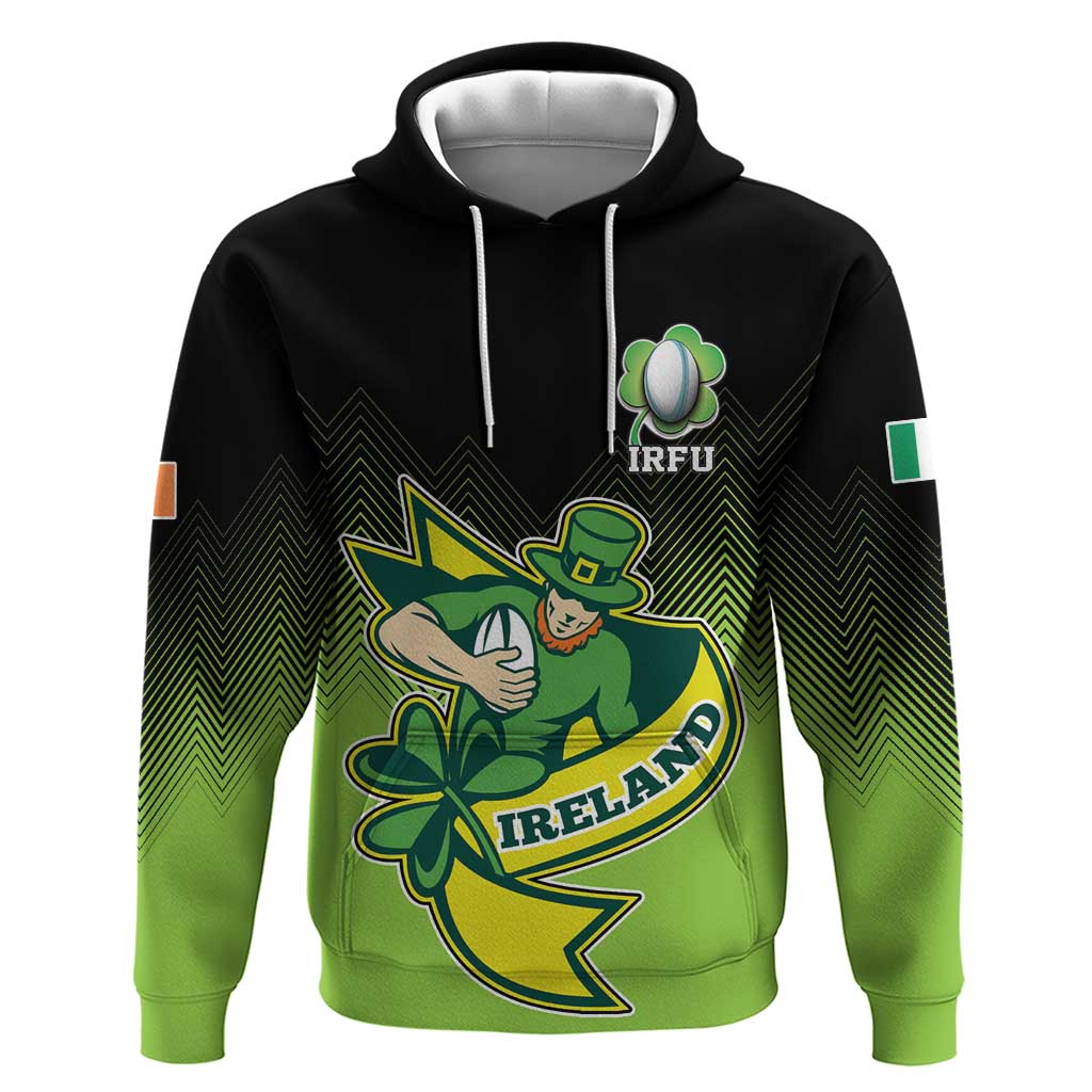 Custom Ireland Rugby Go Champions Hoodie Irish Shamrock