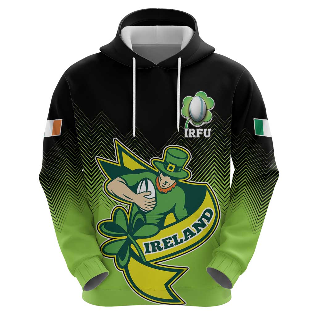 Custom Ireland Rugby Go Champions Hoodie Irish Shamrock