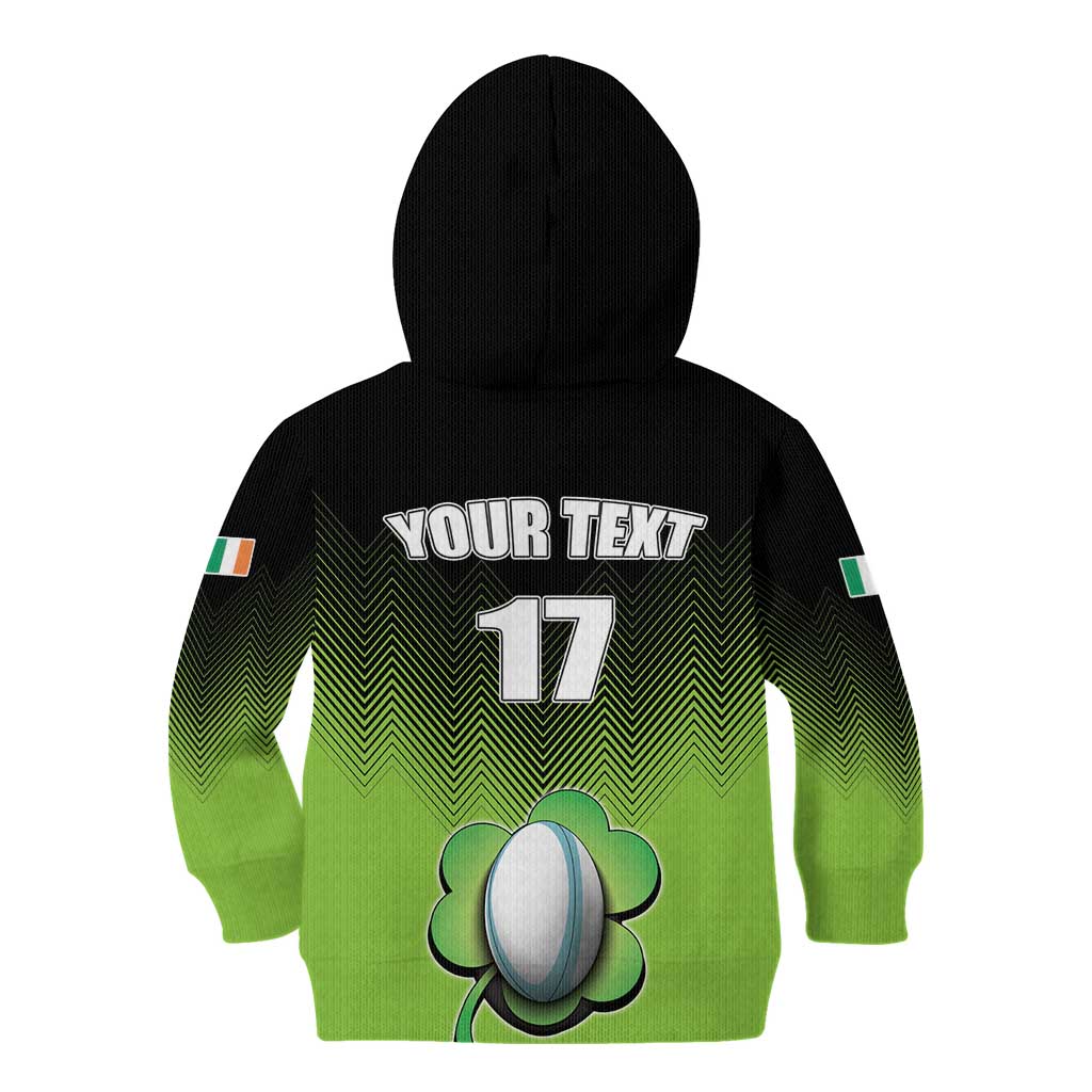 Custom Ireland Rugby Go Champions Kid Hoodie Irish Shamrock