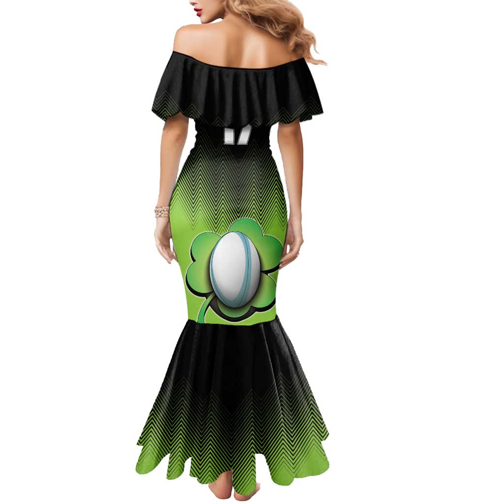 Custom Ireland Rugby Go Champions Mermaid Dress Irish Shamrock