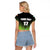 Custom Ireland Rugby Go Champions Raglan Cropped T Shirt Irish Shamrock