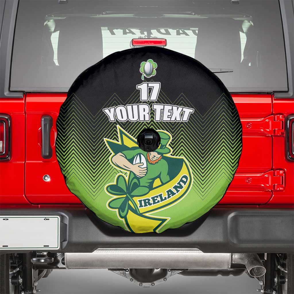 Custom Ireland Rugby Go Champions Spare Tire Cover Irish Shamrock