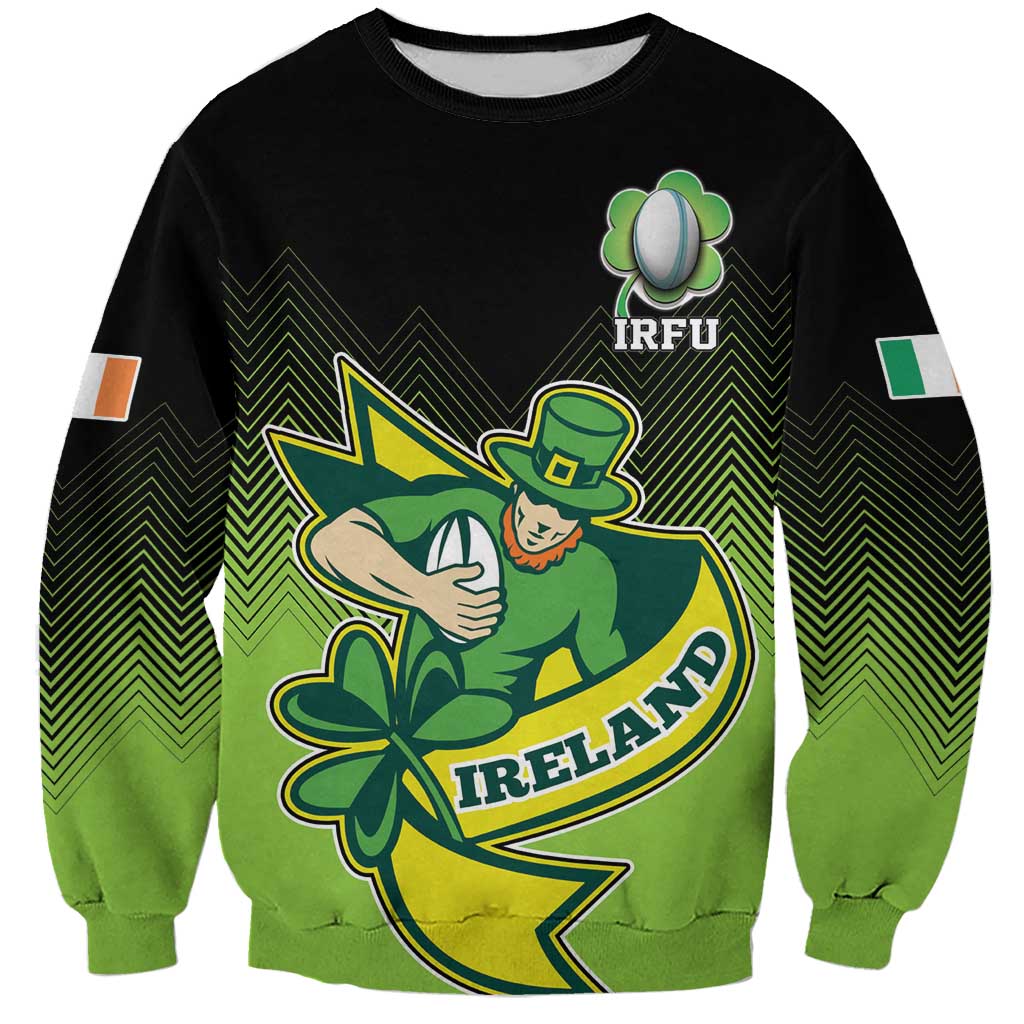 Custom Ireland Rugby Go Champions Sweatshirt Irish Shamrock