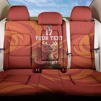 Custom Wales Football Go Champions Back Car Seat Cover Cymru am byth Red Style