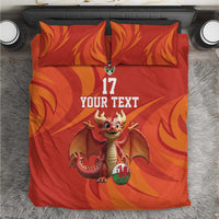 Custom Wales Football Go Champions Bedding Set Cymru am byth Red Style
