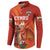 Custom Wales Football Go Champions Button Sweatshirt Cymru am byth Red Style