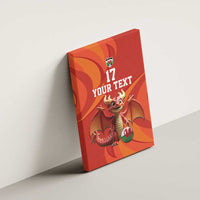 Custom Wales Football Go Champions Canvas Wall Art Cymru am byth Red Style