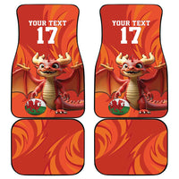 Custom Wales Football Go Champions Car Mats Cymru am byth Red Style