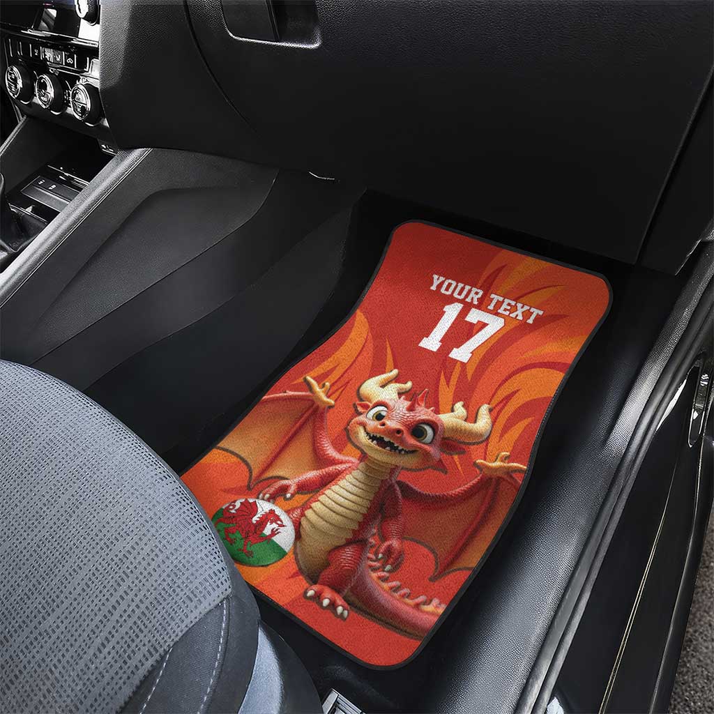 Custom Wales Football Go Champions Car Mats Cymru am byth Red Style