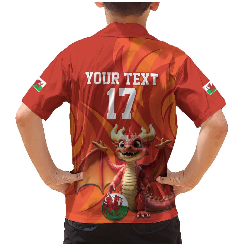 Custom Wales Football Go Champions Family Matching Mermaid Dress and Hawaiian Shirt Cymru am byth Red Style