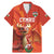 Custom Wales Football Go Champions Family Matching Mermaid Dress and Hawaiian Shirt Cymru am byth Red Style