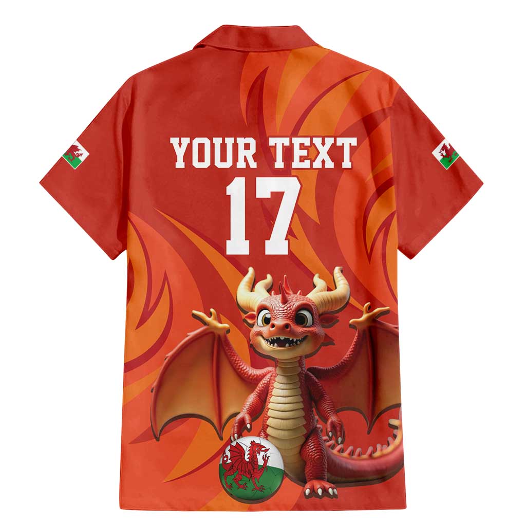 Custom Wales Football Go Champions Family Matching Mermaid Dress and Hawaiian Shirt Cymru am byth Red Style