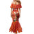 Custom Wales Football Go Champions Family Matching Mermaid Dress and Hawaiian Shirt Cymru am byth Red Style