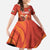 Custom Wales Football Go Champions Family Matching Off Shoulder Maxi Dress and Hawaiian Shirt Cymru am byth Red Style