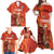 Custom Wales Football Go Champions Family Matching Off Shoulder Maxi Dress and Hawaiian Shirt Cymru am byth Red Style
