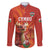 Custom Wales Football Go Champions Family Matching Off Shoulder Maxi Dress and Hawaiian Shirt Cymru am byth Red Style
