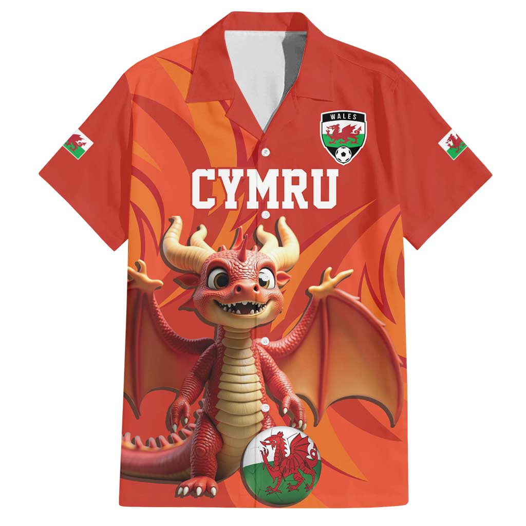 Custom Wales Football Go Champions Family Matching Puletasi and Hawaiian Shirt Cymru am byth Red Style
