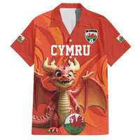Custom Wales Football Go Champions Family Matching Puletasi and Hawaiian Shirt Cymru am byth Red Style