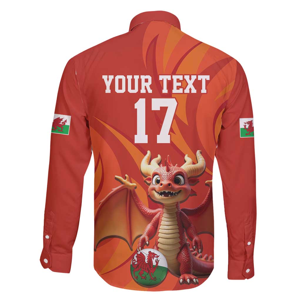 Custom Wales Football Go Champions Family Matching Puletasi and Hawaiian Shirt Cymru am byth Red Style