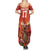 Custom Wales Football Go Champions Family Matching Summer Maxi Dress and Hawaiian Shirt Cymru am byth Red Style