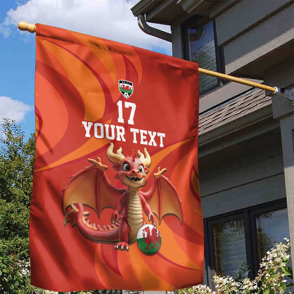 Custom Wales Football Go Champions Garden Flag Cymru am byth Red Style