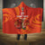 Custom Wales Football Go Champions Hooded Blanket Cymru am byth Red Style