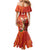 Custom Wales Football Go Champions Mermaid Dress Cymru am byth Red Style