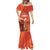 Custom Wales Football Go Champions Mermaid Dress Cymru am byth Red Style